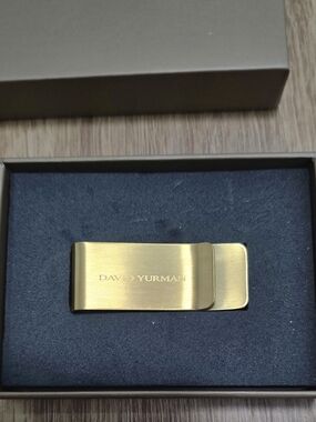 David Yurman Brushed Gold Money Clip